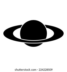 Saturn. Vector.
