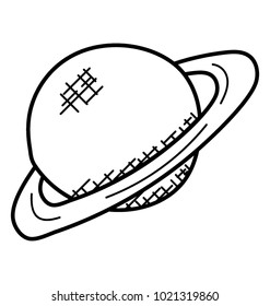 
Saturn vector doodle. Planetary Science 
