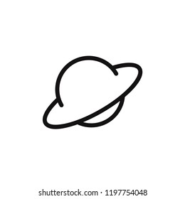 Saturn vector icon