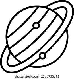 Saturn vector icon. Can be used for printing, mobile and web applications.