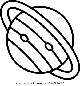 Saturn vector icon. Can be used for printing, mobile and web applications.