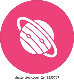 Saturn vector icon. Can be used for printing, mobile and web applications.