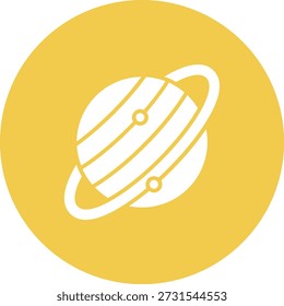Icono de Saturno Vector. Se puede utilizar para aplicaciones de impresión, móviles y de Web.
