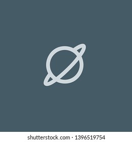 Saturn vector icon. Saturn concept stroke symbol design. Thin graphic elements vector illustration, outline pattern for your web site design, logo, UI. EPS 10.