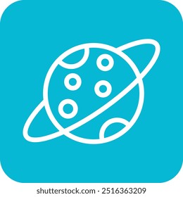 Saturn Vector Icon Design Illustration