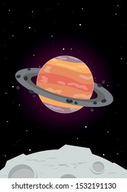 SATURN VECTOR IN THE UNIVERSE