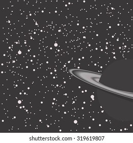 Saturn.Vector illustration.