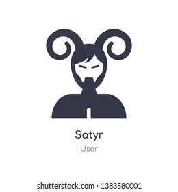 satyr icon. isolated satyr icon vector illustration from user collection. editable sing symbol can be use for web site and mobile app