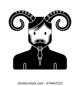 satyr vector icon
