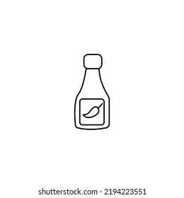 icono de arranque de salsa, ips de trazo editable 10