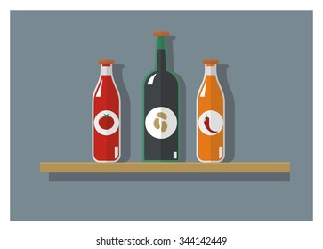 sauce bottle collection