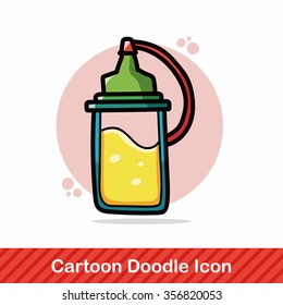 sauce bottle color doodle