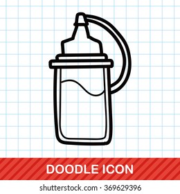 sauce bottle color doodle