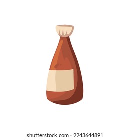 sauce bottle design over white