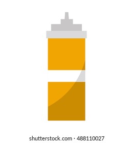 sauce bottle fast food icon vector illustration design