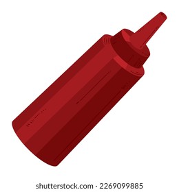 icono de botella de salsa diseño aislado