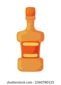 sauce bottle icon isolated vector
