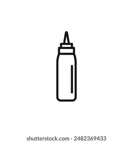 Sauce Bottle Icon Set Culinary Condiment Illustrations for Cooking and Food Projects