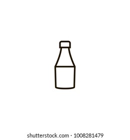 Sauce Bottle Icon. Sign Design