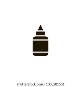 sauce bottle icon. sign design