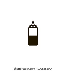 sauce bottle icon. sign design