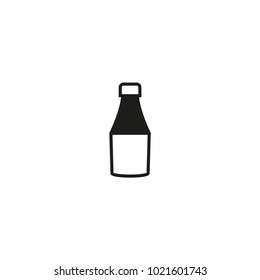 sauce bottle icon. sign design