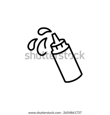 Sauce Bottle icon. Simple Sauce Bottle icon for social media, app and web design. Vector illustration