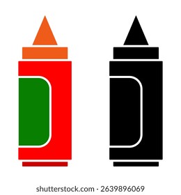 sauce bottle icon, vector illustration, symbol, design logo template pictogram, for ui or ux isolated on white for mobile app, editable