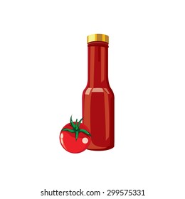 sauce bottle illustration