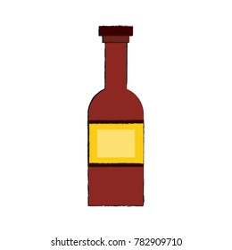 Sauce bottle isolated