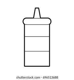 sauce bottle isolated icon
