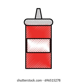 sauce bottle isolated icon
