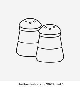 sauce bottle line icon