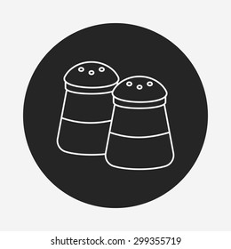 sauce bottle line icon