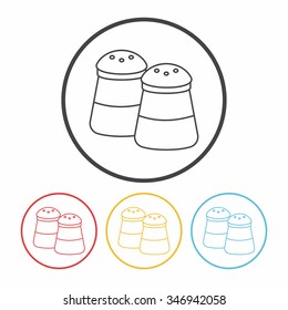 sauce bottle line icon