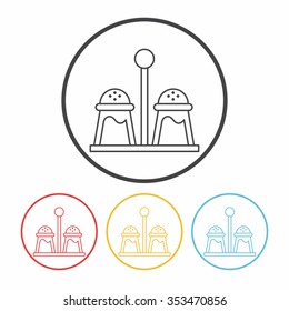 sauce bottle line icon