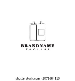 sauce bottle logo icon modern vector illustration