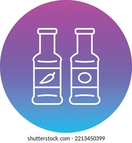Sauce Bottle vector icon. Can be used for printing, mobile and web applications.
