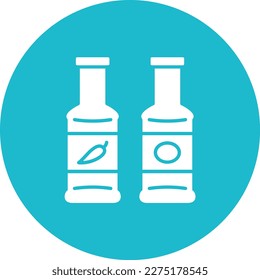 Sauce Bottle vector icon. Can be used for printing, mobile and web applications.