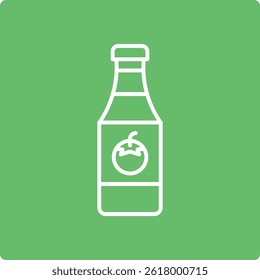 Ícone de vetor de garrafa de molho. Pode ser usado para impressão, aplicativos móveis e da Web.