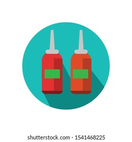 sauce bottle vector illustration simple clip art