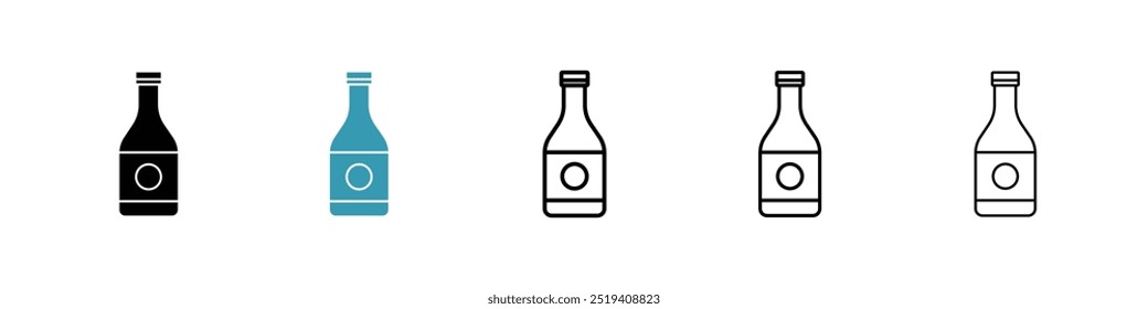 Sauce bottles icon vector icon set. EPS 10