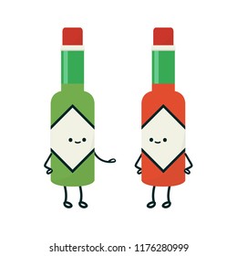 sauce cartoon vector. character design.