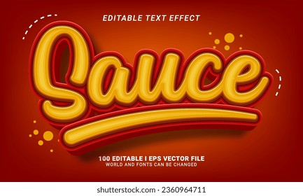 sauce editable text effect graphic style