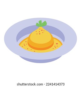 Sauce food icon isometric vector. Austrian cuisine. Cake menu