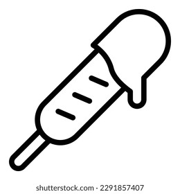 Sauce food stick icon outline vector. Corn dog. Fried hot food
