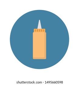 sauce glyph flat vector icon