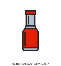 sauce icon color style vector
