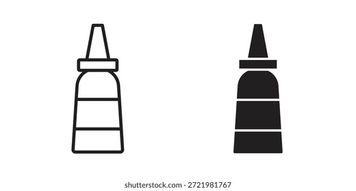 Icono de salsa icono plano simple. Versión Liner - Vector de stock.