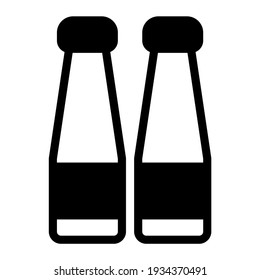 Sauce icon with glyph style. Suitable for website design, logo, app and UI.